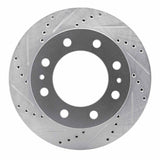 R1 Concepts 1985-2006 Chevrolet P30 Front Left Drilled & Slotted Silver Brake Rotor by R1 Concepts 631-48033L