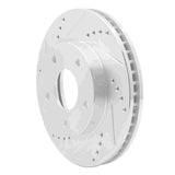 R1 Concepts 1997-2005 Chevrolet Blazer Front Left Drilled & Slotted Silver Brake Rotor by R1 Concepts 631-48034L