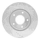 R1 Concepts 1997-2005 Chevrolet Blazer Front Left Drilled & Slotted Silver Brake Rotor by R1 Concepts 631-48034L