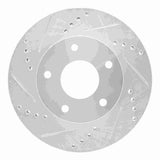 R1 Concepts 1997-2005 Chevrolet Blazer Front Left Drilled & Slotted Silver Brake Rotor by R1 Concepts 631-48034L