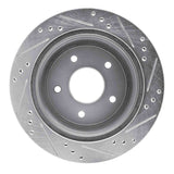R1 Concepts 1998-2005 Chevrolet S10 Rear Left Drilled & Slotted Silver Brake Rotor by R1 Concepts 631-48035L
