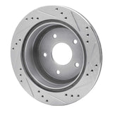 R1 Concepts 1998-2005 Chevrolet S10 Rear Left Drilled & Slotted Silver Brake Rotor by R1 Concepts 631-48035L
