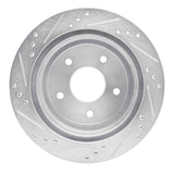 R1 Concepts 1998-2005 Chevrolet S10 Rear Right Drilled & Slotted Silver Brake Rotor by R1 Concepts 631-48035R