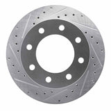 R1 Concepts 1999-2020 Cadillac DeVille Front Left Drilled & Slotted Silver Brake Rotor by R1 Concepts 631-48038L