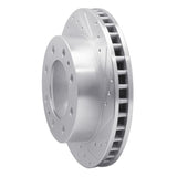 R1 Concepts 1999-2020 Cadillac DeVille Front Right Drilled & Slotted Silver Brake Rotor by R1 Concepts 631-48038R