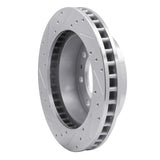 R1 Concepts 1999-2020 Cadillac DeVille Front Right Drilled & Slotted Silver Brake Rotor by R1 Concepts 631-48038R