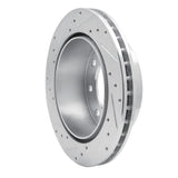 R1 Concepts 1999-2025 Chevrolet Silverado 2500 Rear Right Drilled & Slotted Silver Brake Rotor by R1 Concepts 631-48039R