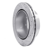 R1 Concepts 1999-2020 Chevrolet Silverado 3500 HD Rear Left Drilled & Slotted Silver Brake Rotor by R1 Concepts 631-48040L