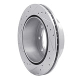 R1 Concepts 1999-2020 Chevrolet Silverado 3500 Rear Right Drilled & Slotted Silver Brake Rotor by R1 Concepts 631-48040R