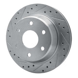 R1 Concepts 2000-2014 Cadillac Escalade Rear Left Drilled & Slotted Silver Brake Rotor by R1 Concepts 631-48041L