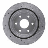 R1 Concepts 2000-2014 Cadillac Escalade Rear Left Drilled & Slotted Silver Brake Rotor by R1 Concepts 631-48041L
