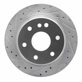 R1 Concepts 2000-2014 Cadillac Escalade Rear Left Drilled & Slotted Silver Brake Rotor by R1 Concepts 631-48041L
