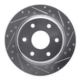 R1 Concepts 2000-2014 Cadillac Escalade EXT Rear Right Drilled & Slotted Silver Brake Rotor by R1 Concepts 631-48041R