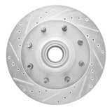 R1 Concepts 2001-2002 Chevrolet Express 2500 Front Left Drilled & Slotted Silver Brake Rotor by R1 Concepts 631-48042L