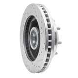 R1 Concepts 2001-2002 Chevrolet Express 2500 Front Left Drilled & Slotted Silver Brake Rotor by R1 Concepts 631-48042L