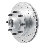 R1 Concepts 2001-2002 Chevrolet Express 3500 Front Right Drilled & Slotted Silver Brake Rotor by R1 Concepts 631-48042R