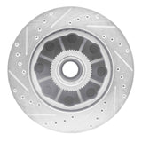 R1 Concepts 2001-2002 Chevrolet Express 3500 Front Right Drilled & Slotted Silver Brake Rotor by R1 Concepts 631-48042R