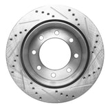 R1 Concepts 2001-2010 Chevrolet Express 3500 Rear Left Drilled & Slotted Silver Brake Rotor by R1 Concepts 631-48043L