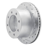 R1 Concepts 2001-2010 Chevrolet Silverado 3500 Rear Right Drilled & Slotted Silver Brake Rotor by R1 Concepts 631-48043R