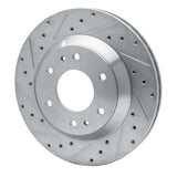 Dynamic Friction 2002-2005 Buick Rainier Front Left Drilled & Slotted Silver Brake Rotor by Dynamic Friction Company 631-48044L