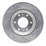 Dynamic Friction 2002-2005 Buick Rainier Front Left Drilled & Slotted Silver Brake Rotor by Dynamic Friction Company 631-48044L