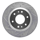 Dynamic Friction 2002-2005 Buick Rainier Front Left Drilled & Slotted Silver Brake Rotor by Dynamic Friction Company 631-48044L