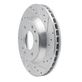 Dynamic Friction 2002-2005 Buick Rainier Front Right Drilled & Slotted Silver Brake Rotor by Dynamic Friction Company 631-48044R