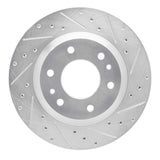 Dynamic Friction 2002-2005 Buick Rainier Front Right Drilled & Slotted Silver Brake Rotor by Dynamic Friction Company 631-48044R
