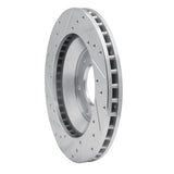 Dynamic Friction 2002-2005 Buick Rainier Front Right Drilled & Slotted Silver Brake Rotor by Dynamic Friction Company 631-48044R