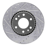Dynamic Friction 2002-2009 Buick Rainier Front Left Drilled & Slotted Silver Brake Rotor by Dynamic Friction Company 631-48046L