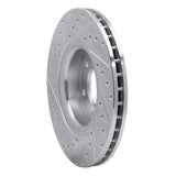 Dynamic Friction 2002-2009 Buick Rainier Front Right Drilled & Slotted Silver Brake Rotor by Dynamic Friction Company 631-48046R