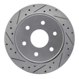 Dynamic Friction 2003-2005 Chevrolet Express 2500 Rear Left Drilled & Slotted Silver Brake Rotor by Dynamic Friction Company 631-48047L