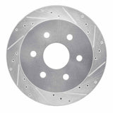 Dynamic Friction 2003-2005 Chevrolet Express 2500 Rear Right Drilled & Slotted Silver Brake Rotor by Dynamic Friction Company 631-48047R