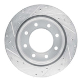 Dynamic Friction 2003-2005 Chevrolet Suburban 2500 Rear Right Drilled & Slotted Silver Brake Rotor by Dynamic Friction Company 631-48048R