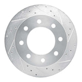 Dynamic Friction 2003-2005 Chevrolet Suburban 2500 Rear Right Drilled & Slotted Silver Brake Rotor by Dynamic Friction Company 631-48048R