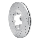 Dynamic Friction 2004-2008 Chevrolet Colorado Front Left Drilled & Slotted Silver Brake Rotor by Dynamic Friction Company 631-48049L