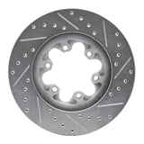 Dynamic Friction 2004-2008 Chevrolet Colorado Front Left Drilled & Slotted Silver Brake Rotor by Dynamic Friction Company 631-48049L