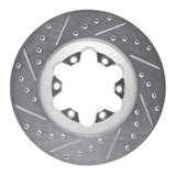 Dynamic Friction 2004-2008 Chevrolet Colorado Front Left Drilled & Slotted Silver Brake Rotor by Dynamic Friction Company 631-48049L