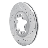 Dynamic Friction 2004-2008 Chevrolet Colorado Front Right Drilled & Slotted Silver Brake Rotor by Dynamic Friction Company 631-48049R