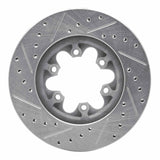 Dynamic Friction 2004-2008 Chevrolet Colorado Front Right Drilled & Slotted Silver Brake Rotor by Dynamic Friction Company 631-48049R