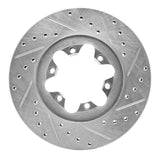 Dynamic Friction 2004-2008 Chevrolet Colorado Front Right Drilled & Slotted Silver Brake Rotor by Dynamic Friction Company 631-48049R