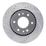 Dynamic Friction 2006-2009 Buick Rainier Front Left Drilled & Slotted Silver Brake Rotor by Dynamic Friction Company 631-48052L