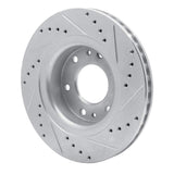 Dynamic Friction 2006-2009 Buick Rainier Front Left Drilled & Slotted Silver Brake Rotor by Dynamic Friction Company 631-48052L