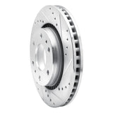 Dynamic Friction 2006-2009 Buick Rainier Front Right Drilled & Slotted Silver Brake Rotor by Dynamic Friction Company 631-48052R