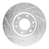 Dynamic Friction 2006-2009 Buick Rainier Front Right Drilled & Slotted Silver Brake Rotor by Dynamic Friction Company 631-48052R