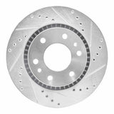 Dynamic Friction 2006-2009 Buick Rainier Front Right Drilled & Slotted Silver Brake Rotor by Dynamic Friction Company 631-48052R