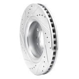 Dynamic Friction 2006-2009 Buick Rainier Front Right Drilled & Slotted Silver Brake Rotor by Dynamic Friction Company 631-48052R