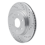 Dynamic Friction 2007-2017 Buick Enclave Front Right Drilled & Slotted Silver Brake Rotor by Dynamic Friction Company 631-48054R