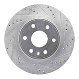 Dynamic Friction 2007-2017 Buick Enclave Front Right Drilled & Slotted Silver Brake Rotor by Dynamic Friction Company 631-48054R