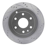 Dynamic Friction 2007-2017 Buick Enclave Rear Right Drilled & Slotted Silver Brake Rotor by Dynamic Friction Company 631-48055R